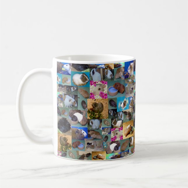 Guinea Pig Photo Collage,   Coffee Mug (Left)