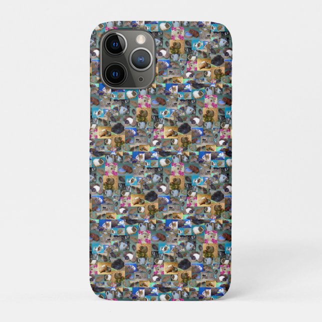 Guinea Pig Photo Collage, iPhone 11 Case (Back)