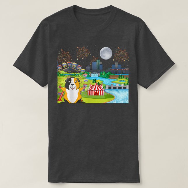 Guinea Pig, Pigs Toddler Piggy Theme Park  T-Shirt (Design Front)