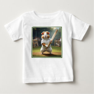 Guinea Pig Playing Cricket, Baby T-Shirt