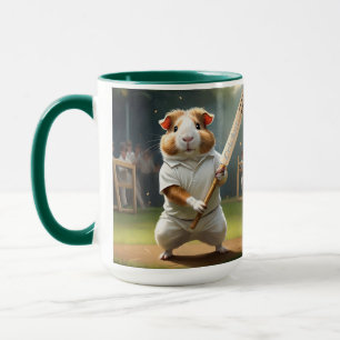 Guinea Pig Playing Cricket, Mug