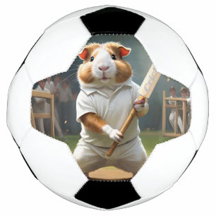 Guinea Pig Playing Cricket,  Soccer Ball