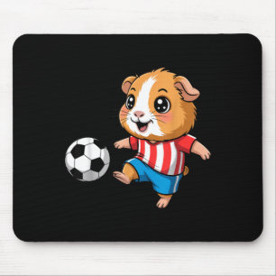 Guinea pig playing soccer shirt cute guinea pig mouse pad