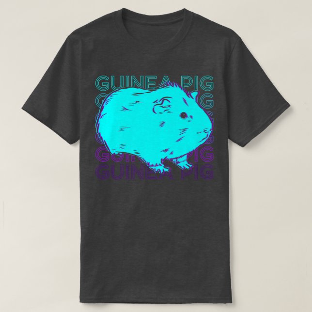 Guinea Pig Retro  T-Shirt (Design Front)
