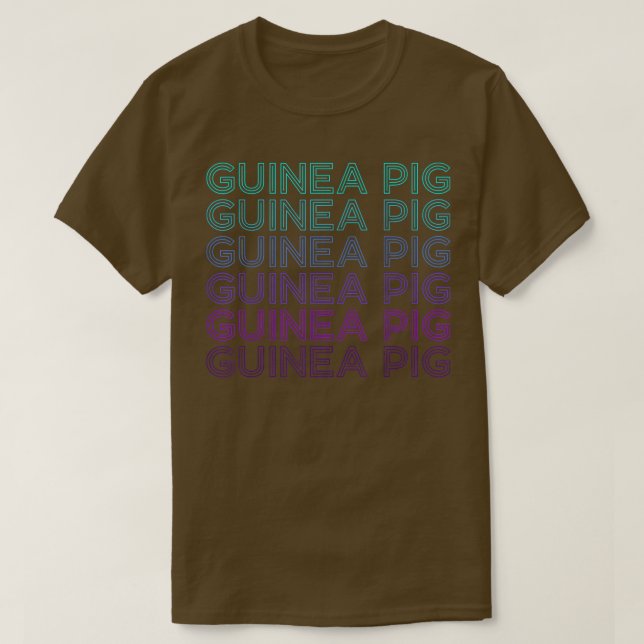 Guinea Pig Retro  T-Shirt (Design Front)