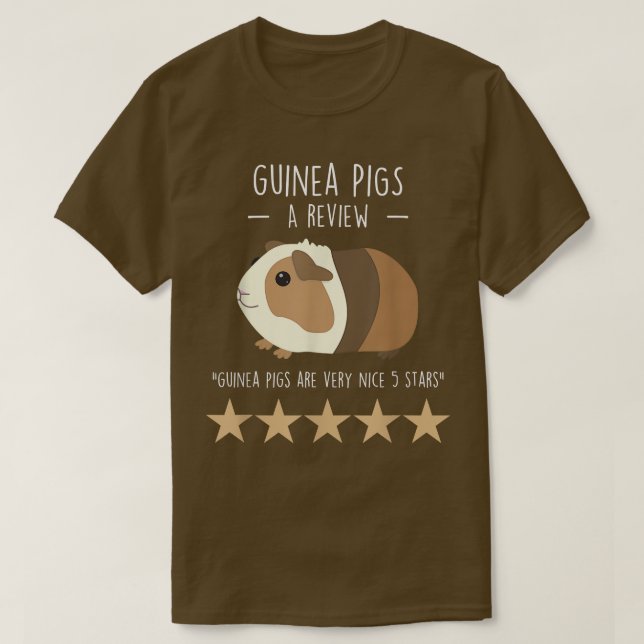 Guinea Pig Review, Funny Cute Pet Animal Lover Mom T-Shirt (Design Front)