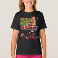Guinea Pig Rides Red Truck Christmas