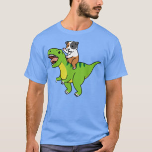 Guinea Pig Riding T-Rex Dinosaur Pet T-Shirt