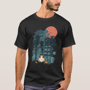 Guinea Pig Rodent Mountain Pine Tree Sky Birds Are T-Shirt