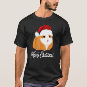 Guinea Pig Santa Hat Christmas Animals Xmas Pajam T-Shirt