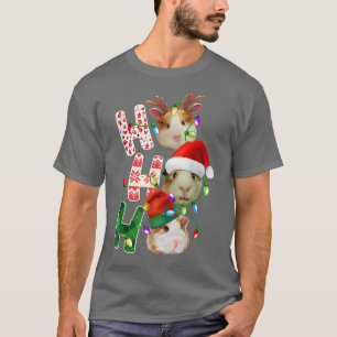 Guinea Pig Santa Ho Ho Ho Funny Christmas Xmas Gui T-Shirt