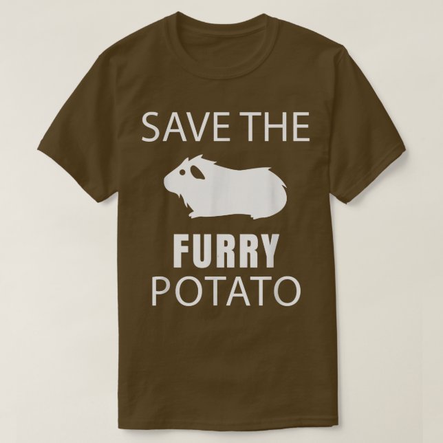 Guinea Pig - Save The Furry Potato 2087  T-Shirt (Design Front)