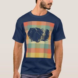 Guinea Pig Silhouette   Retro Vintage Classic  T-Shirt