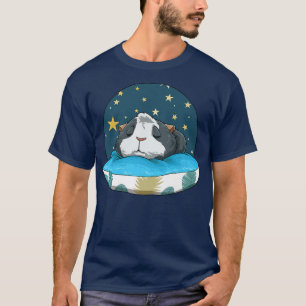 Guinea Pig Sleeping Pillow Stars Sleeping Premium T-Shirt
