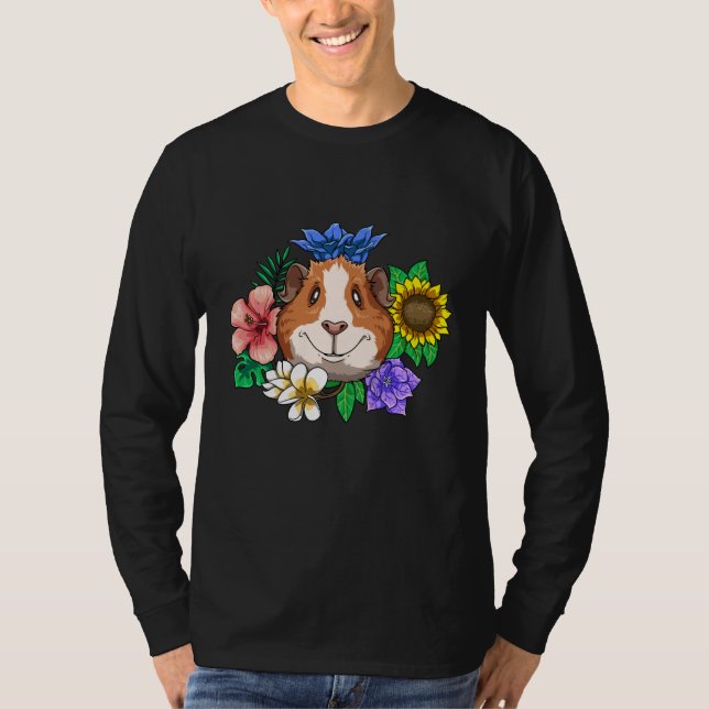 Guinea Pig Smile Flowers Laughter for a Guinea pig T-Shirt (Front)