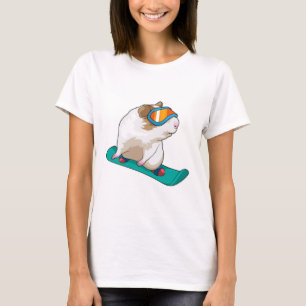 Guinea pig Snowboarder Snowboard T-Shirt