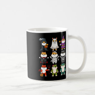 Guinea Pig Spooky Ghost Horror Pumpkin Guinea Pig Coffee Mug