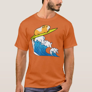 Guinea Pig Surf Funny Furry Water Sports Pet Lover T-Shirt