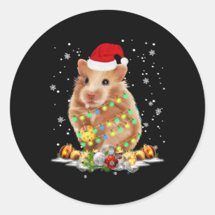 Guinea Pig Tree Christmas Xmas Animal Gifts  Classic Round Sticker