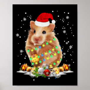 Guinea Pig Tree Christmas Xmas Animal Gifts Poster