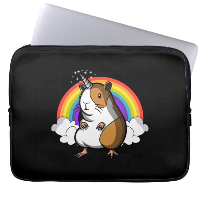 Guinea Pig Unicorn Laptop Sleeve (Front)