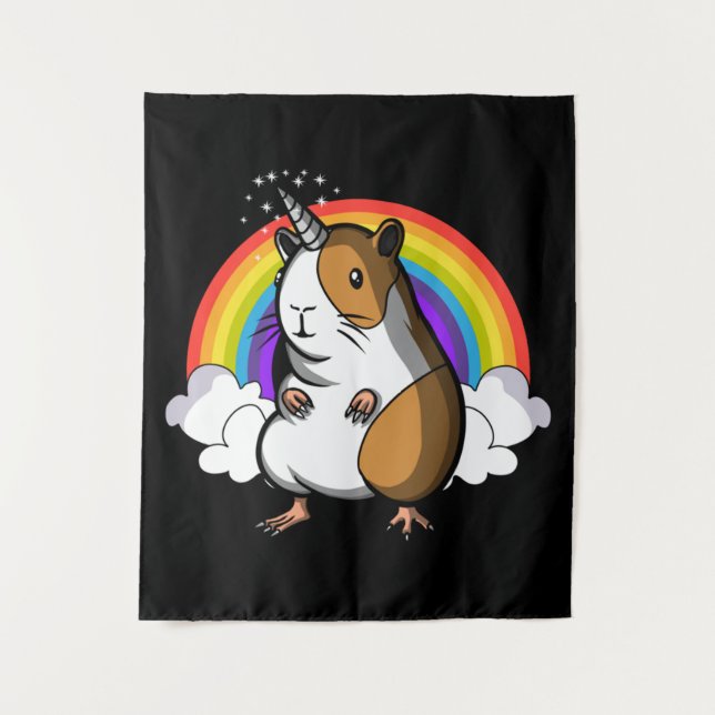 Guinea Pig Unicorn Tapestry (Front)