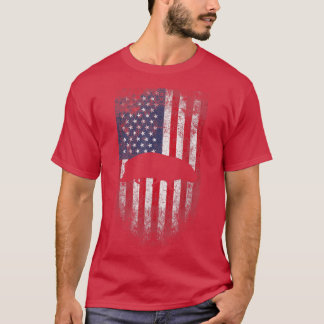 Guinea Pig USA American Flag 4th of July  T-Shirt
