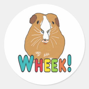 Guinea Pig Wheek Classic Round Sticker