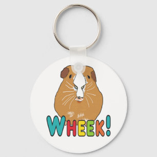 Guinea Pig Wheek Key Ring