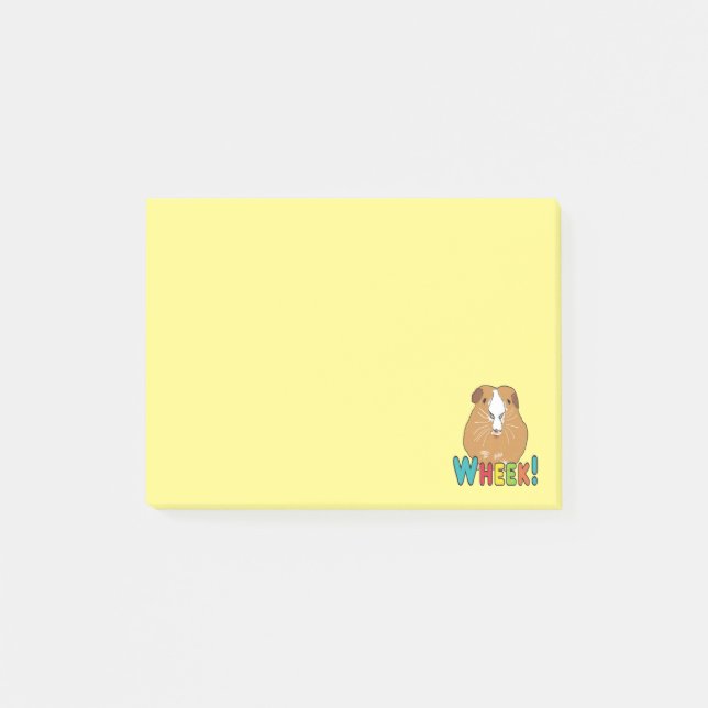 Guinea Pig Wheek Post-it Notes (Front)