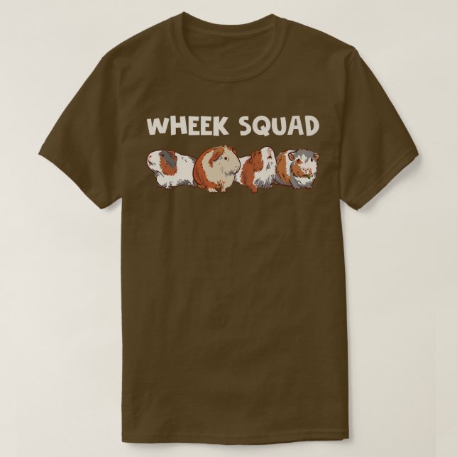 Guinea Pig Wheek Squad Cute Funny Guinea Pig Premi T-Shirt (Design Front)