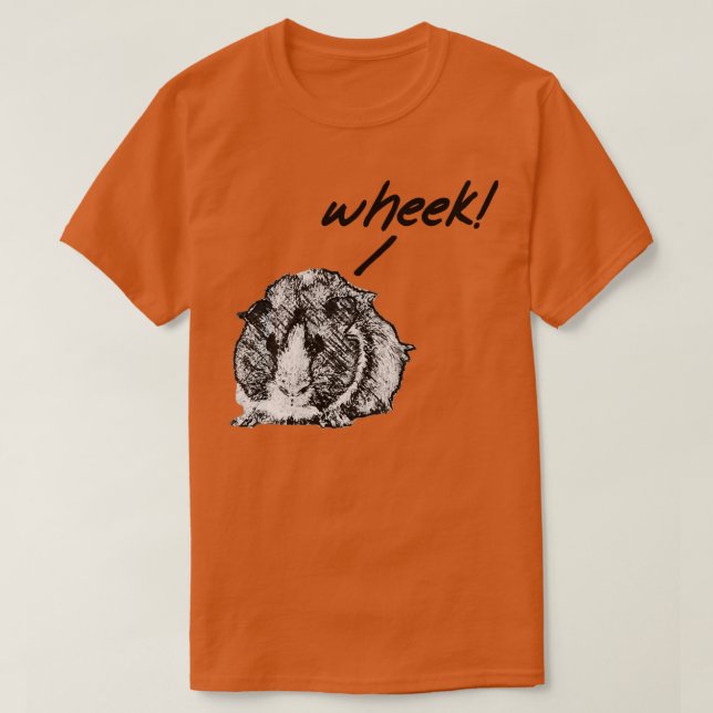 Guinea Pig Wheek T  T-Shirt (Design Front)