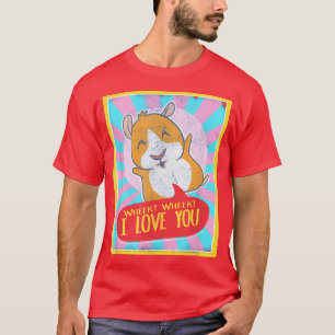 Guinea Pig Wheek Wheek I Love You Cute Guinea Pig T-Shirt