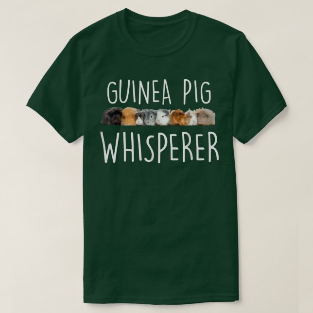 Guinea Pig Whisperer Funny Guinea Pig Diversity  T-Shirt (Design Front)