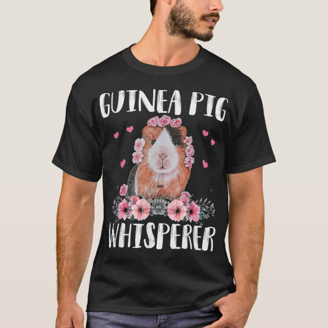 Guinea Pig Whisperer T Cute Funny Guinea Pig Women T-Shirt (Front)