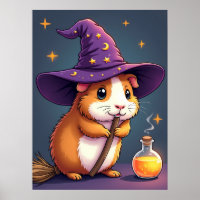 Guinea Pig Witch – Cute Dog Pop Art