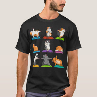 Guinea Pig Yoga Position Workout Gift Premium T-Shirt