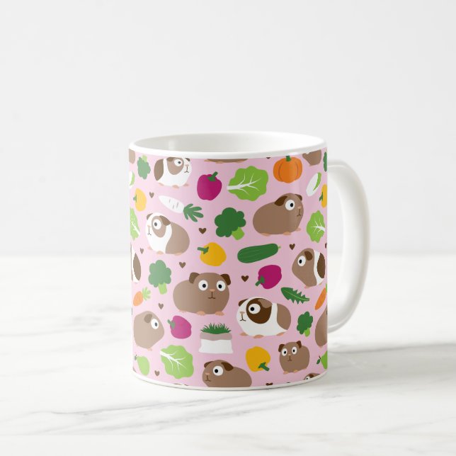 Guinea Pigs And Their Treats Coffee Mug (Front Right)