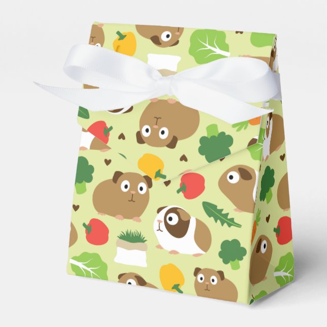 Guinea Pigs And Their Treats Favour Box (Front Side)