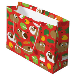 Guinea Pigs And Their Treats Large Gift Bag