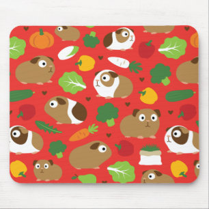 Guinea Pigs And Their Treats Mouse Pad