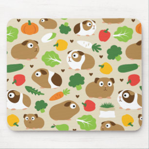 Guinea Pigs And Their Treats Mouse Pad
