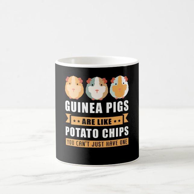 Guinea Pigs Are Like Potato Chips Guinea Pig Gift Coffee Mug (Center)