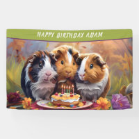 Guinea Pigs Birthday Party Banner