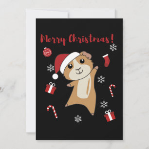 Guinea Pigs Christmas Winter Animals Holiday Card