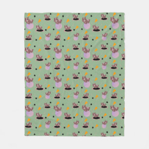 Guinea Pigs Fitness Funny Design Fleece Blanket