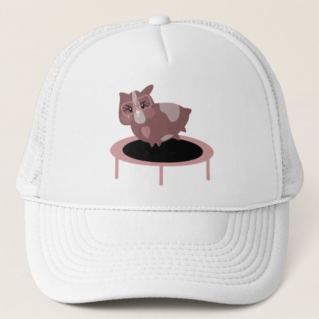Guinea Pigs Fitness Funny Design Trucker Hat (Front)