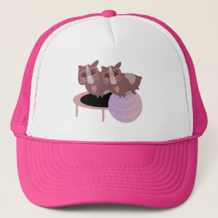 Guinea Pigs Fitness Funny Design Trucker Hat