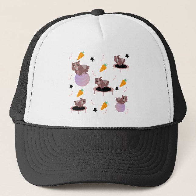 Guinea Pigs Fitness Gym Trucker Hat (Front)