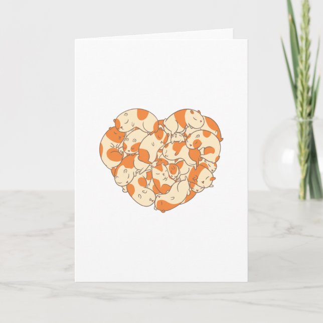 Guinea Pigs Heart Card (Front)